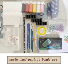 Load image into Gallery viewer, colorful Handpainted beads AB glue set
