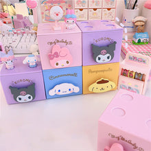 Cargar imagen en el visor de la galería, Creative Cute Girl Desktop Storage Box Drawer
