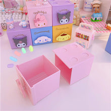 Cargar imagen en el visor de la galería, Creative Cute Girl Desktop Storage Box Drawer
