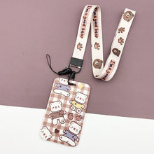 Load image into Gallery viewer, 【buy 2 get 1 free】Kawaii  Keychain Cartoon Cat Sliding Card Holder
