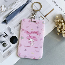 Load image into Gallery viewer, 【buy 2 get 1 free】Kawaii  Keychain Cartoon Cat Sliding Card Holder
