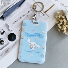 Load image into Gallery viewer, 【buy 2 get 1 free】Kawaii  Keychain Cartoon Cat Sliding Card Holder
