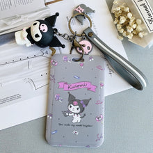 Load image into Gallery viewer, 【buy 2 get 1 free】Kawaii  Keychain Cartoon Cat Sliding Card Holder
