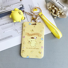 Load image into Gallery viewer, 【buy 2 get 1 free】Kawaii  Keychain Cartoon Cat Sliding Card Holder
